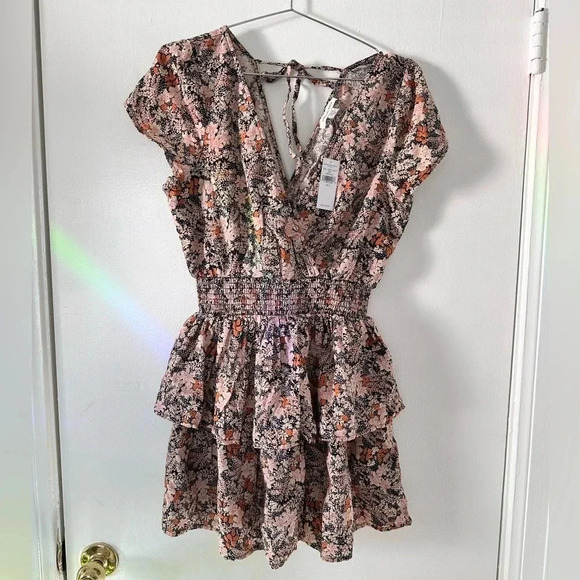 NWT American Eagle Floral Garden Party Tiered Dress Size Small - Picture 4 of 8